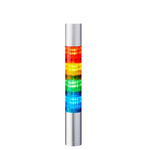 Patlite LR4 Series Coloured Signal Tower, 4 Lights, 24 V dc, Pole Mount