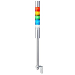 Patlite LR4 Series Coloured Signal Tower, 4 Lights, 24 V dc, Direct Mount