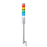 Patlite LR4 Series Coloured Signal Tower, 5 Lights, 24 V dc, Pole Mount