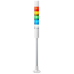 Patlite LR4 Series Coloured Buzzer Signal Tower, 5 Lights, 24 V dc, Pole Mount