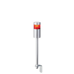 Patlite LR6 Series Coloured Signal Tower, 1 Lights, 24 V dc, Pole Mount
