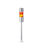Patlite LR6 Series Coloured Buzzer Signal Tower, 2 Lights, 24 V dc, Pole Mount