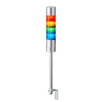 Patlite LR6 Series Coloured Buzzer Signal Tower, 4 Lights, 24 V dc, Pole Mount