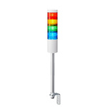 Patlite LR6 Series Coloured Signal Tower, 4 Lights, 24 V dc, Pole Mount