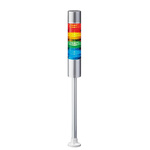 Patlite LR6 Series Coloured Buzzer Signal Tower, 4 Lights, 24 V dc, Pole Mount