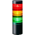 Patlite LR6-USB Series Coloured Buzzer Signal Tower, 3 Lights, 5 V dc (USB-bus power), Direct Mount