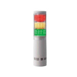 Patlite LA6 Series Clear Buzzer Signal Tower, 3 Lights, 24 V dc, Direct Mount