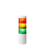 Patlite LR6-IL Series Coloured IO-Link Signal Tower, 3 Lights, 24 V dc, Direct Mount
