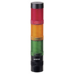 Werma KombiSIGN 40 Series Red/Green/Yellow Signal Tower, 3 Lights, 24 V, Base Mount, Wall Mount
