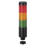 Werma Kompakt 37 Series Red/Green/Yellow Signal Tower, 3 Lights, 12 V, Base Mount