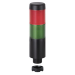 Werma Kompakt 37 Series Red/Green Buzzer Signal Tower, 2 Lights, 12 V, Built-In