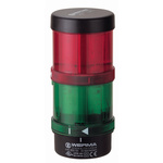 Werma KS71 Series Green, Red Signal Tower, 2 Lights, 115 V
