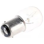 Schneider Electric Incandescent Clear Bulb, BA15d 230 V ac/dc
