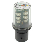 Schneider Electric LED Amber Lamp, BA15d 24 V ac/dc