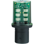 Schneider Electric LED Orange Lamp, BA15d 120 V ac