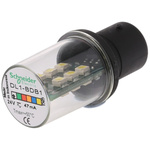 Schneider Electric LED White Lamp, BA15d 24 V ac/dc