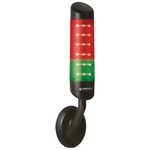 Werma CleanSIGN Series Clear Buzzer Signal Tower, 3 Lights, 24 V dc, Wall Mount