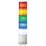Schneider Electric Harmony XVC4 Series Red/Green/Amber/Blue/Clear Signal Tower, 5 Lights, 24 V ac/dc, Surface Mount