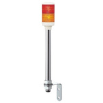 Schneider Electric Harmony XVC6 Series Red/Amber Signal Tower, 2 Lights, 24 V ac/dc, Tube Mount