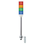 Schneider Electric Harmony XVC6 Series Red/Green/Amber/Blue Signal Tower, 4 Lights, 24 V ac/dc, Tube Mount