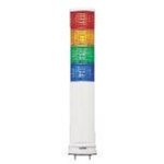 Schneider Electric Harmony XVC6 Series Red/Green/Amber/Blue Buzzer Signal Tower, 4 Lights, 24 V ac/dc, Surface Mount