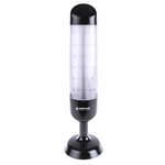 Werma Kompakt Series Clear Buzzer Signal Tower, 3 Lights, 24 V dc, Base Mount