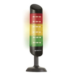 Werma CleanSIGN Series Red/Green/Yellow Buzzer Signal Tower, 3 Lights, 24 V dc, Base Mount