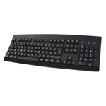 Ceratech Keyboard Wired PS/2, USB, AZERTY Black