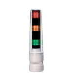 Patlite LS7 Series Clear Buzzer Signal Tower, 3 Lights, 24 V dc, Direct Mount
