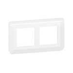 Legrand White 2 Gang Cover Plate ABS/PC Faceplate & Mounting Plate