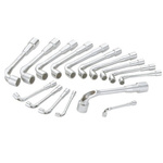 SAM Hex Tubular Box Spanner Set, 16 Pieces, 8 → 24 mm Tip