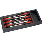 SAM Hexagon Nut Driver Set, 4 mm, 5.5 mm, 5 mm, 6 mm, 7 mm, 8 mm, 10 mm Tip