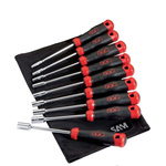 SAM Nut Driver Set, 3.5 mm, 4 mm, 5.5 mm, 5 mm, 6 mm, 7 mm, 8 mm, 9 mm, 10 mm Tip