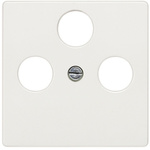 Siemens White Cover Plate Thermoplastic Coaxial Cover Plate