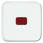 Busch Jaeger - ABB White 1 Gang Switch Cover Thermoplastic Faceplate & Mounting Plate