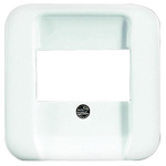 Busch Jaeger - ABB White 1 Gang Cover Plate Thermoplastic RJ45 Faceplate & Mounting Plate