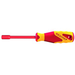 Gedore Hexagon Nut Driver, 3 mm Tip, VDE/1000V, 225 mm Overall