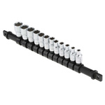 RS PRO 12-Piece Metric 1/4 in Standard Socket Set , 6 point