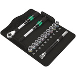 Wera 13-Piece Metric 1/2 in Standard Socket Set with Ratchet, 6 point