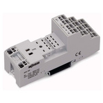 Wago 6 Pin Relay Socket, DIN Rail, Screw Fitting, 250V ac for use with Relay