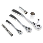 RS PRO 50-Piece 1/2 in; 1/4 in; 3/8 in Standard Socket/Bit Set with Ratchet