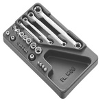 Facom 24-Piece 1/2 in Standard Socket/Spanner/Bit Set , e-Torx; Torx Bit