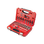 RS PRO 41-Piece Imperial, Metric 3/8 in Deep Socket/Standard Socket Set with Ratchet, 6 point; 12 point