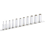 SAM 11-Piece Metric 1/4 in Deep Socket Set , 6 point