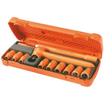 Facom 12-Piece Metric 1/2 in Standard Socket Set with Ratchet, 12 point, VDE/1000V