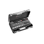 Facom 22-Piece Imperial 1/2 in Standard Socket Set with Ratchet, 12 point