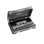 Facom 22-Piece Metric 1/2 in Standard Socket Set , 6 point