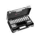 Facom 16-Piece Metric 1/2 in Deep Socket Set , 6 point