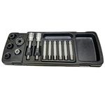 Facom 3-Piece 1/4 in Bit Socket Set , Hex Bit; Spline Bit; Torx Bit