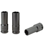 Facom 3-Piece Metric 1/2 in Wheel Nut Socket Set , 6 point